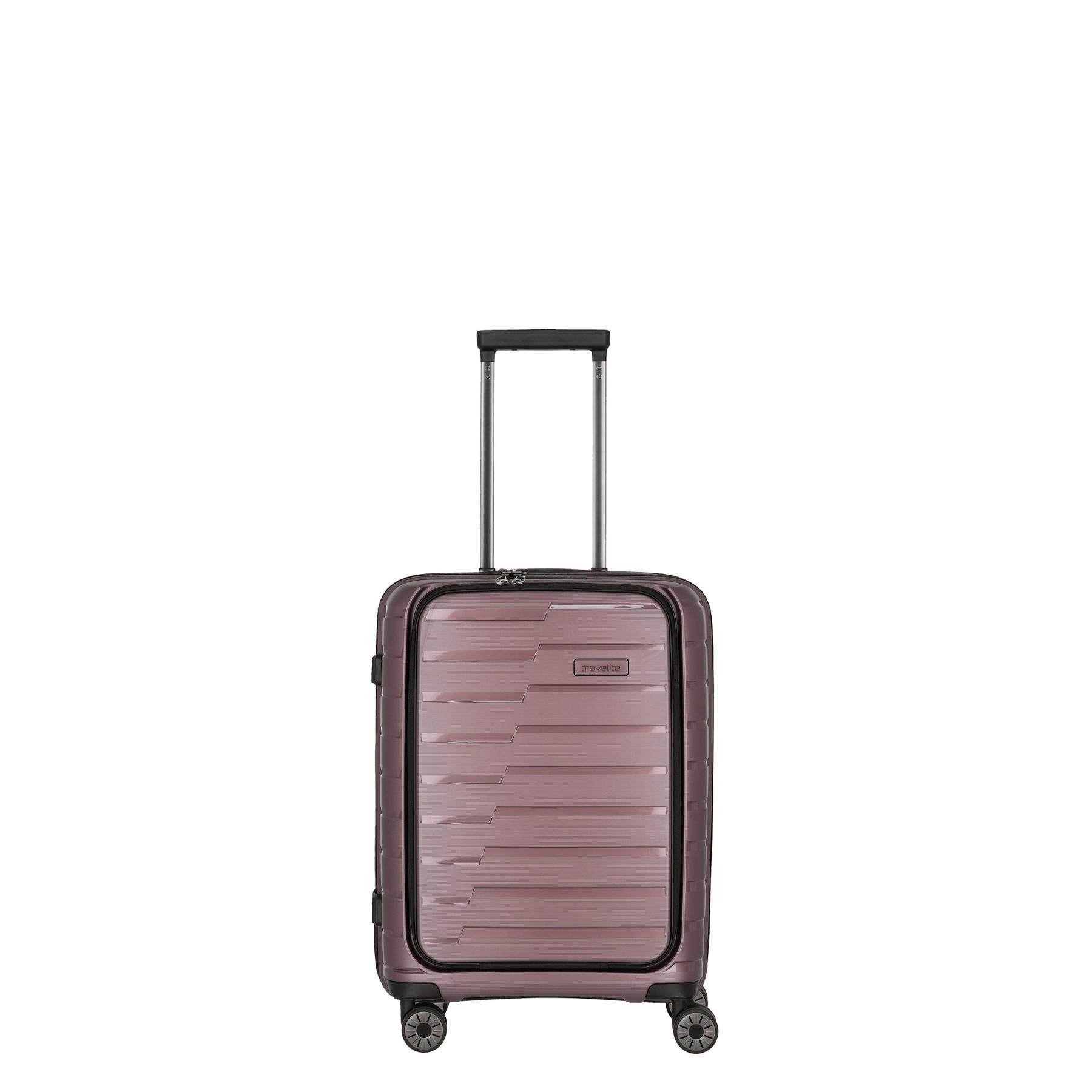 4027002086500 - travelite 4-Doppelrollen-Trolley Hartschale Zweiwegereißverschluss pink