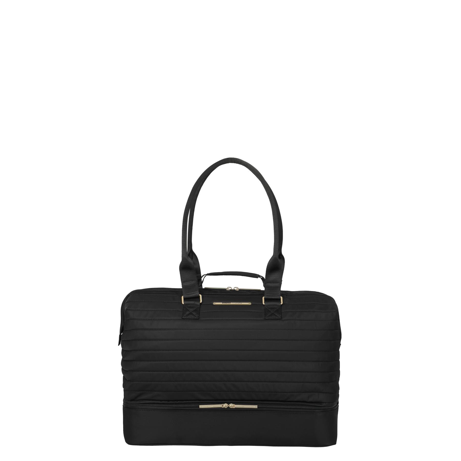 4027002094239 - Weekender TRAVELITE BARBARA & travelite BARBARA STEPP Gr B H T 48cm x 34cm x 23cm schwarz Nylon unifarben Taschen Reisetasche Trolley Sleeve mit Reißverschlusstasche