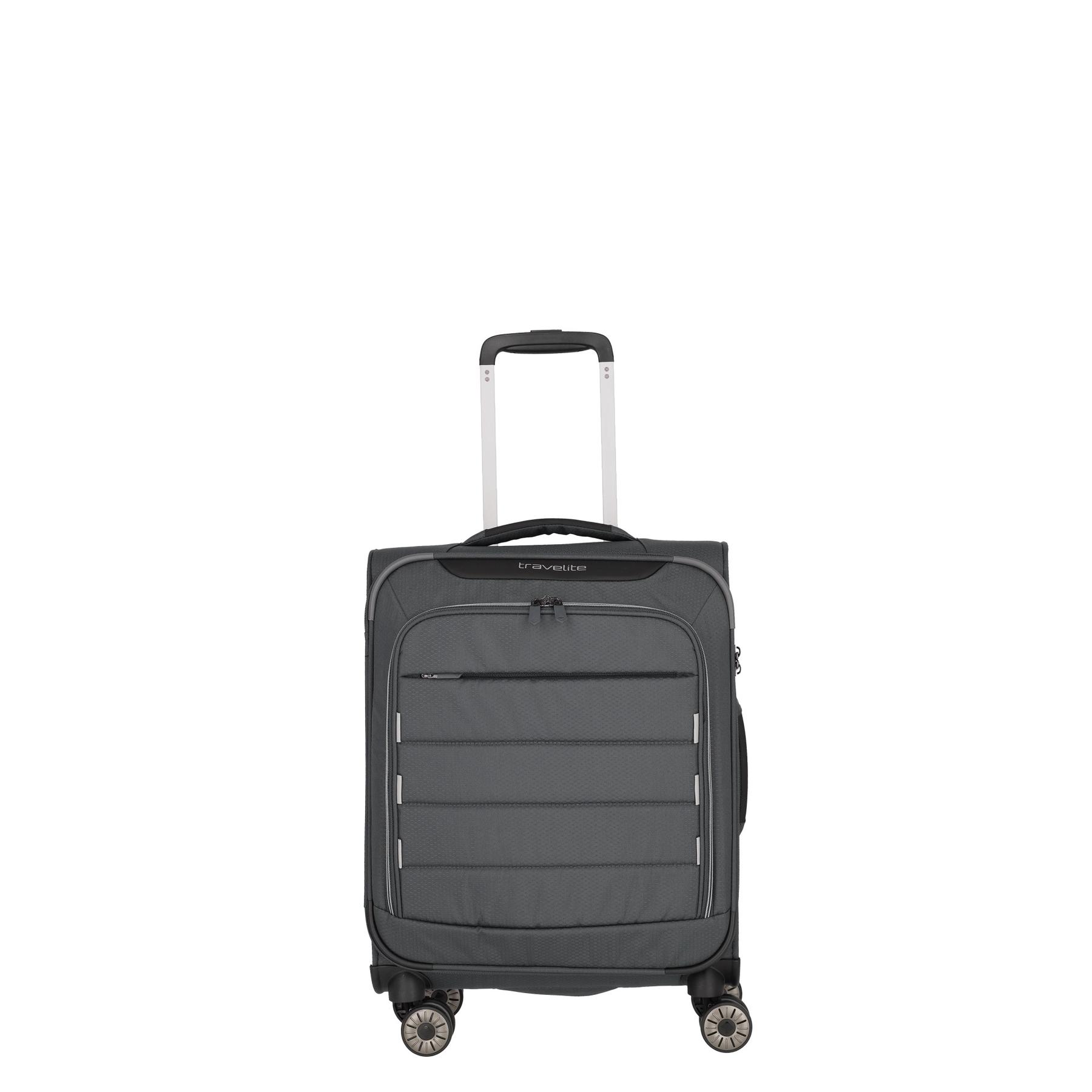 4027002078277 - travelite 4-Doppelrollen-Trolley Skaii Weichgepäck Emblem Kreuzspanngurte uni rot