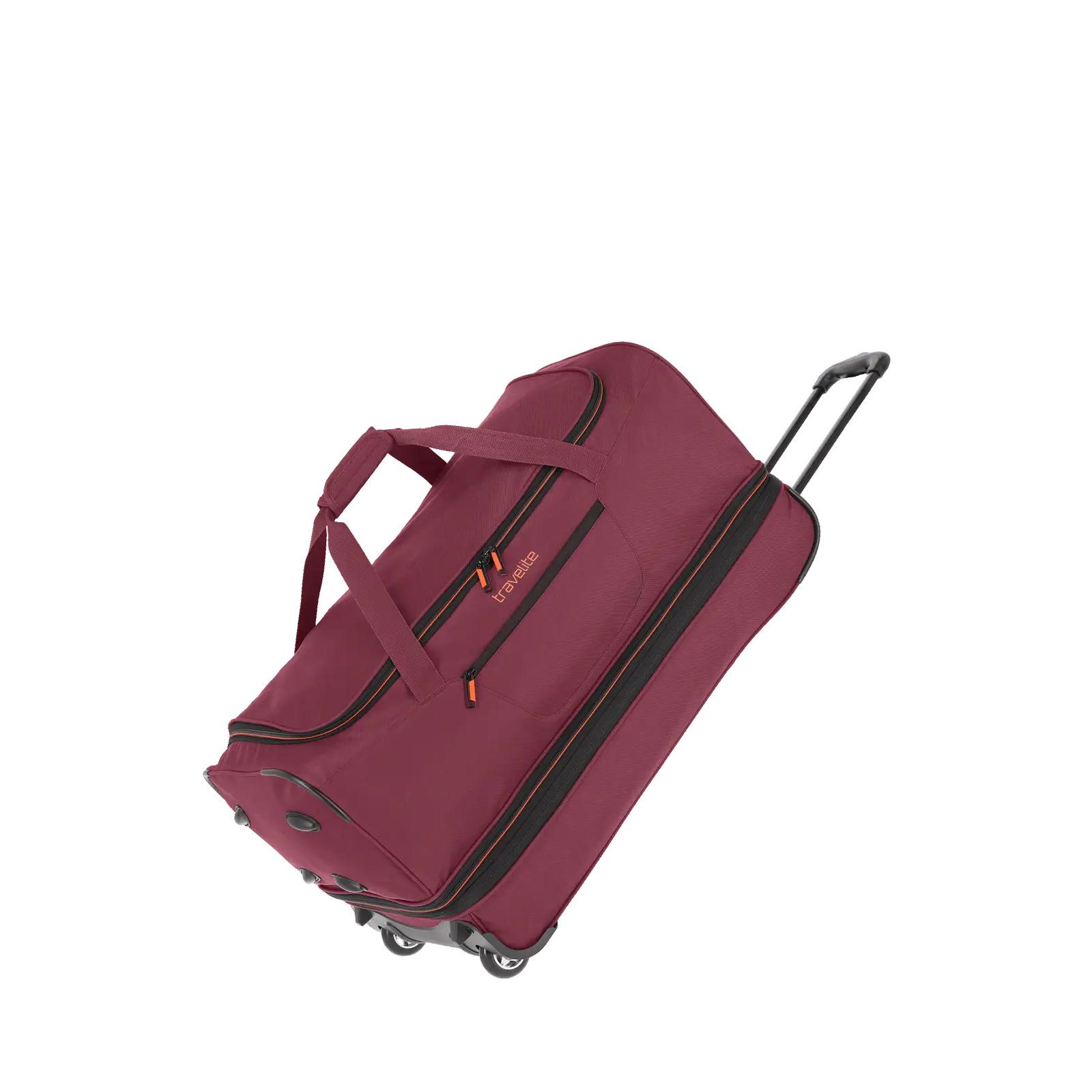 4027002084407 - Reisetasche TRAVELITE BASICS verschiedene Größen und Farben Gr B H T 70cm x 46cm x 37cm rot (bordeaux) Polyester Taschen Duffle Bag Reisegepäck Sporttasche Reisebag mit Trolleyfunktion