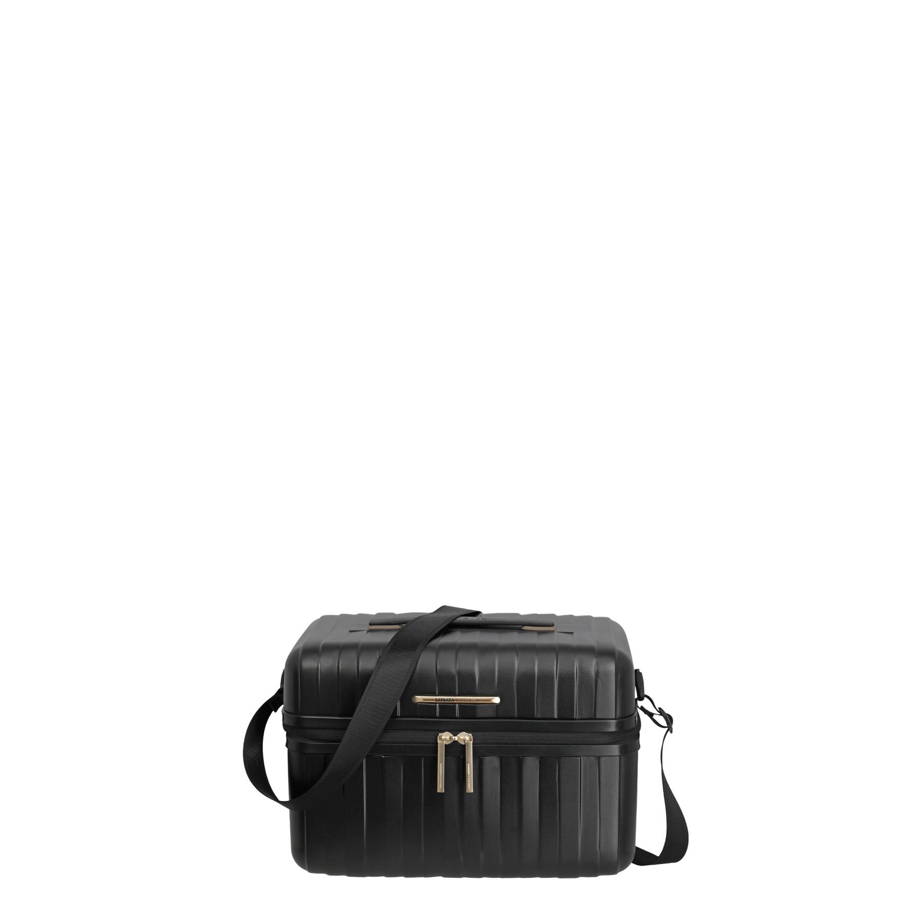 4027002097629 - Beautycase TRAVELITE BARBARA & travelite BARBARA NOVELTY Gr B H T 37cm x 27cm x 22cm schwarz Polycarbonat unifarben Taschen Beauty Koffer Kosmetikkoffer Trolley Sleeve Flexibles Ordnungssystem