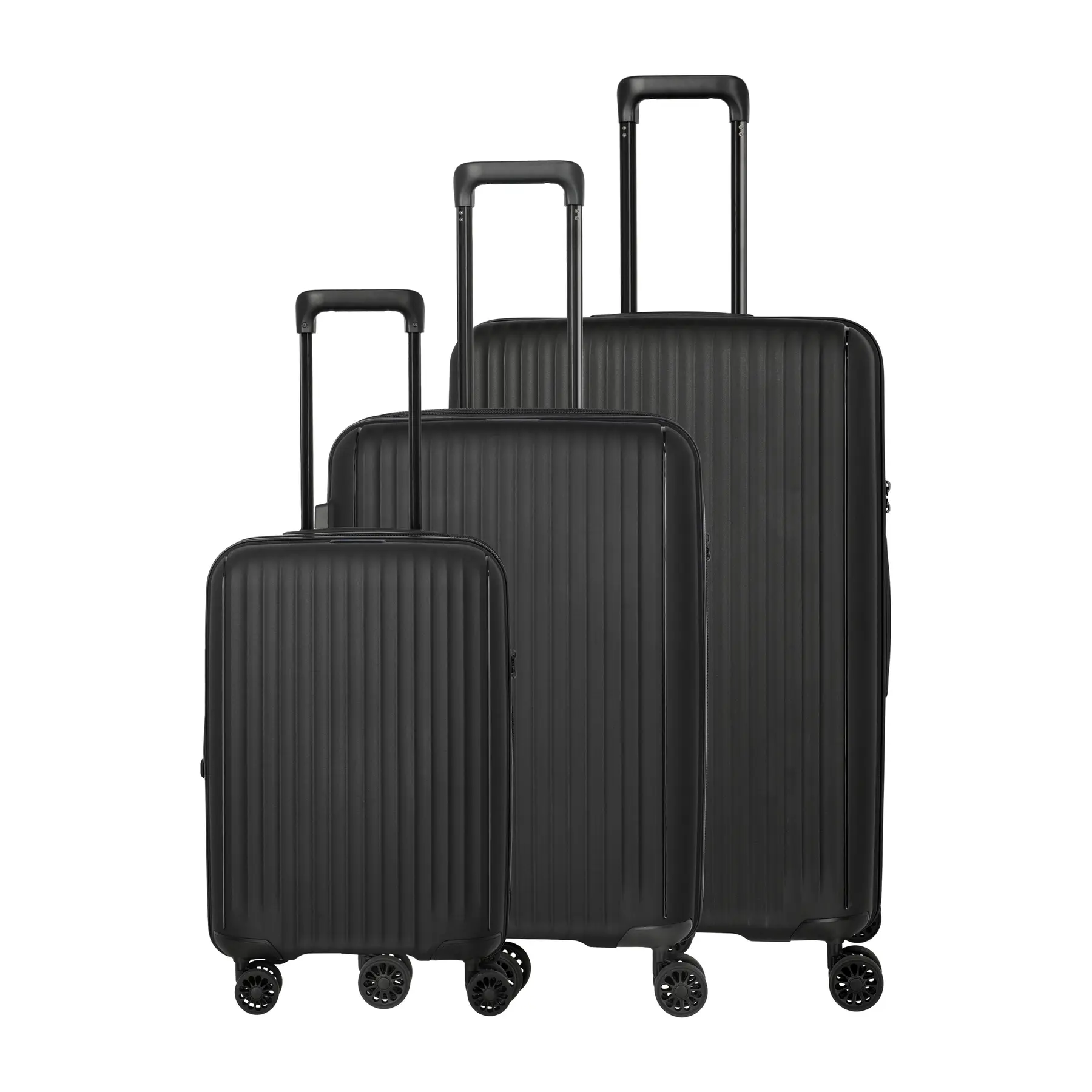 travelite trolley Skymate 4W Trolley L / M+ / S+ Black zwart 75cm