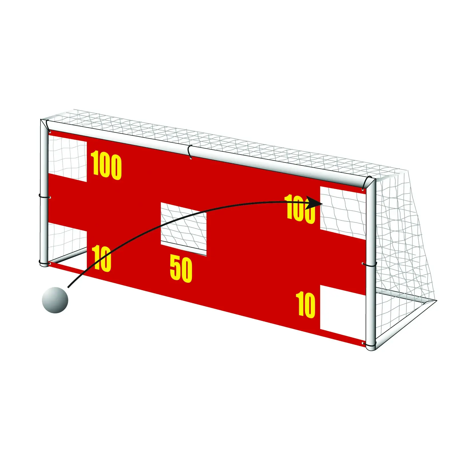 Personalisierte Zielscheibe 7 - Rouge - unisex - Size: 6x2,10 m