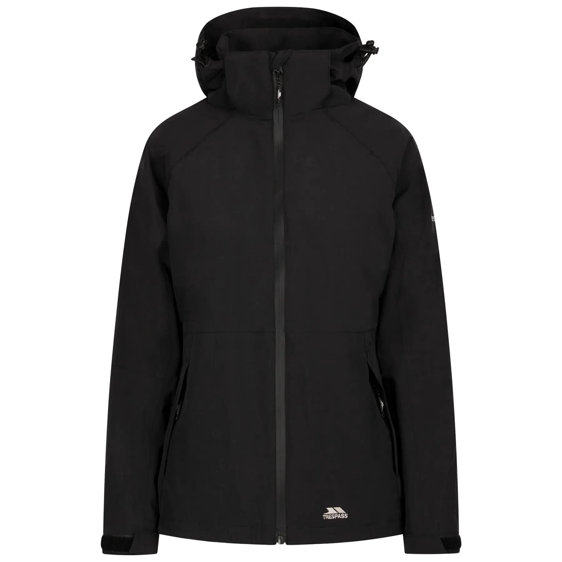 Damen Regenjacke mit Kapuze und Reißverschluss Trespass Tilbury