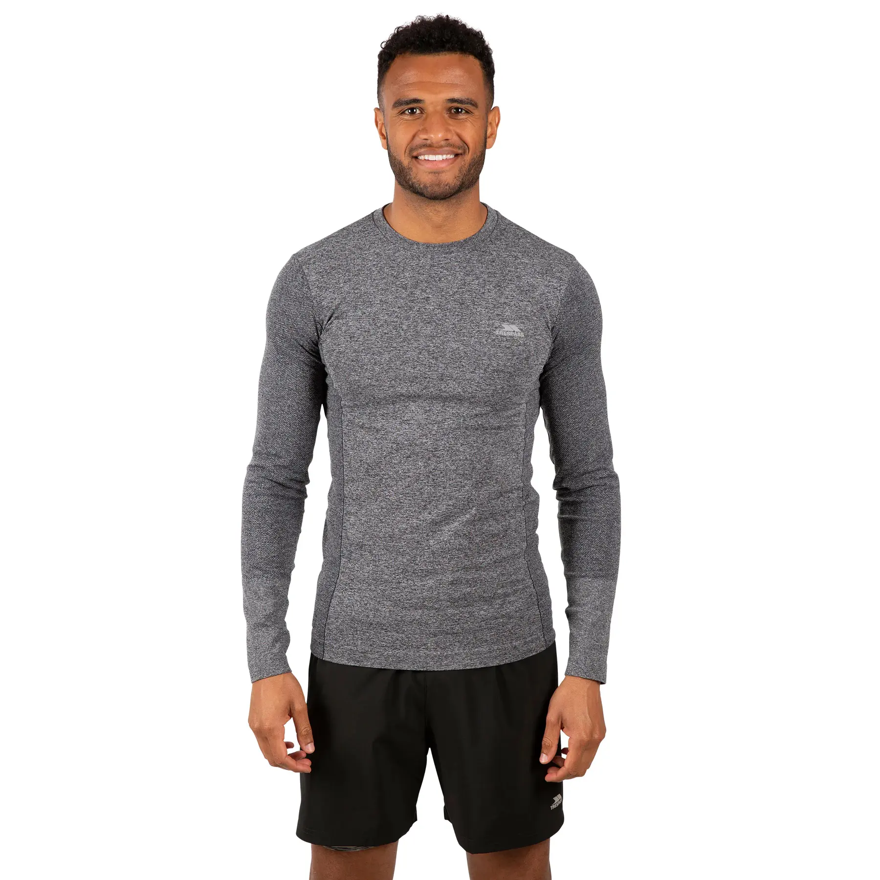 Trespass Men's Noir Long Sleeve T-Shirt Timo