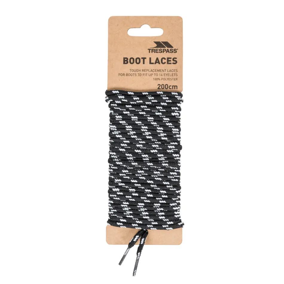 Trespass Unisex Noir Laces Laces 200