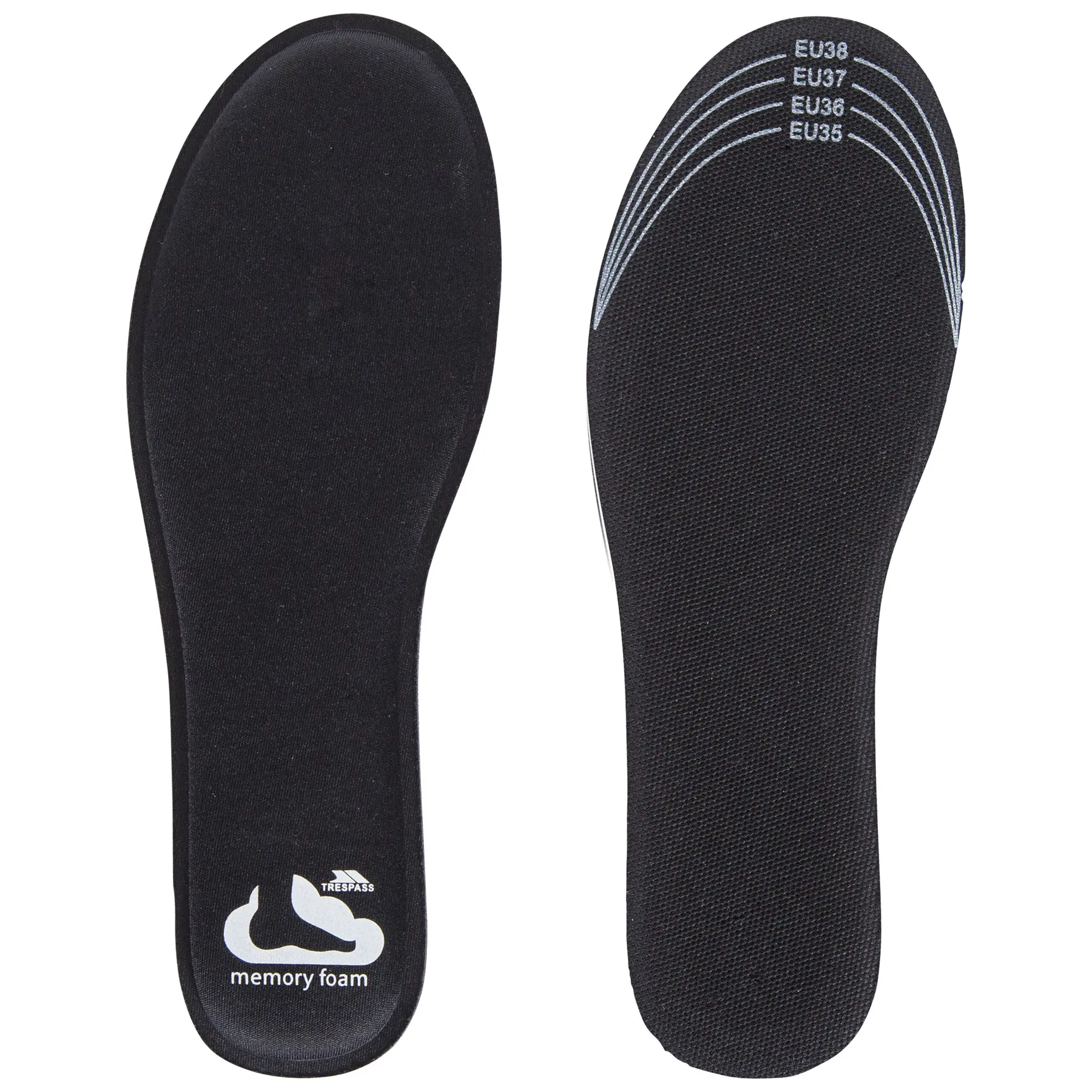 Trespass Unisex Noir Soles Memsole