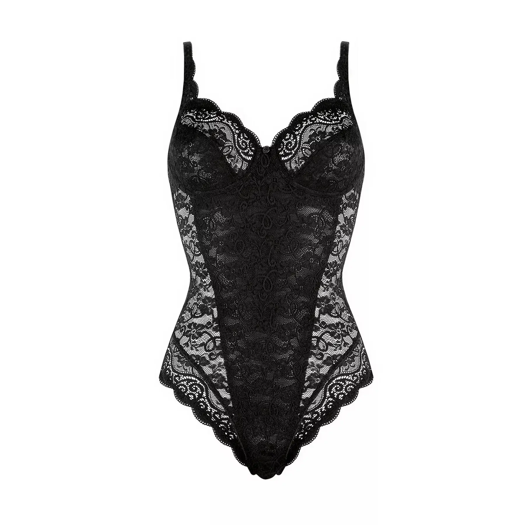 7613136981971 - - Body mit Bügeln - Black 95D - Amourette - Unterwäsche für Frauen