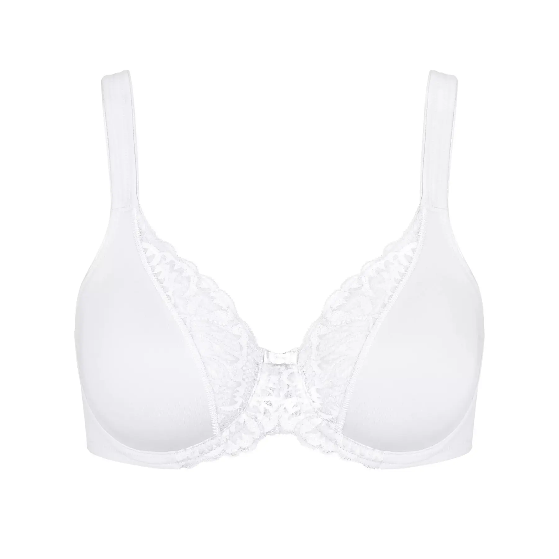 7613137198132 - - Bügel-BH - White 75E - Modern Lace+cotton - Unterwäsche für Frauen