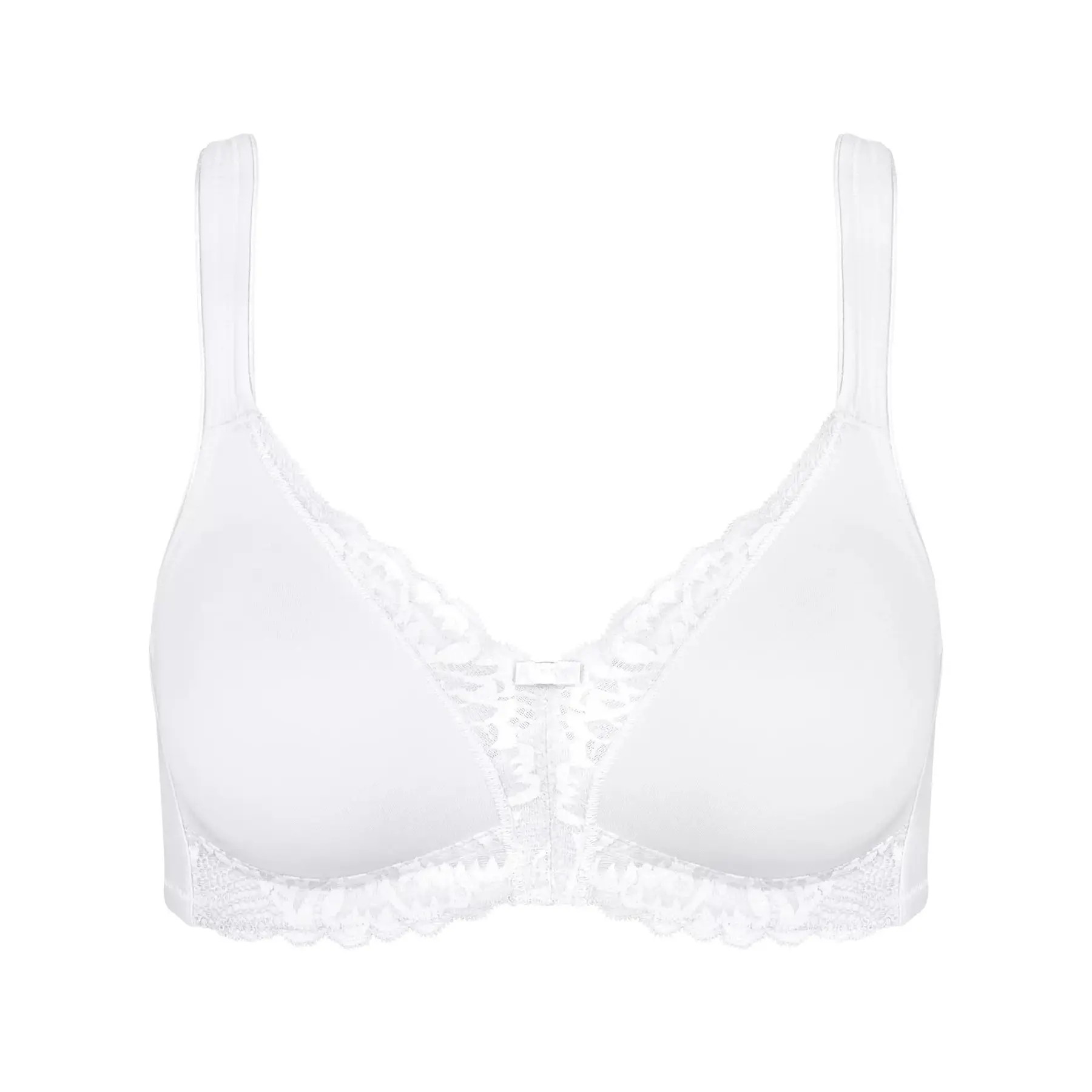 7613137197135 - - BH ohne Bügel - White 90A - Modern Lace+cotton - Unterwäsche für Frauen