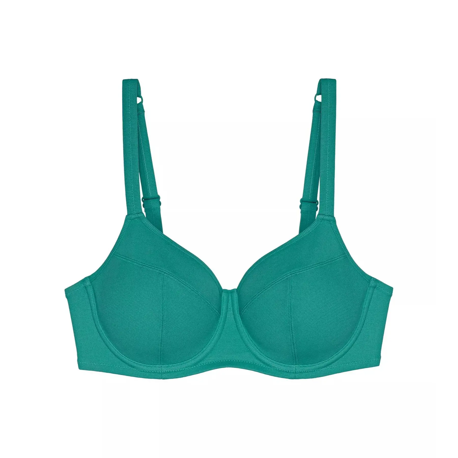 7613141721913 - - Bikini-Oberteil mit Bügeln - Turquoise 42D - Summer Glow - Bademode für Frauen