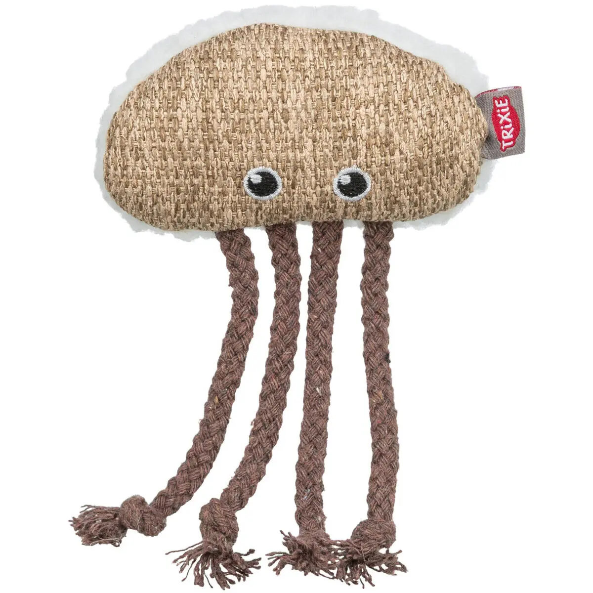 Trixie Beige Jellyfish Plush Toy For Cats