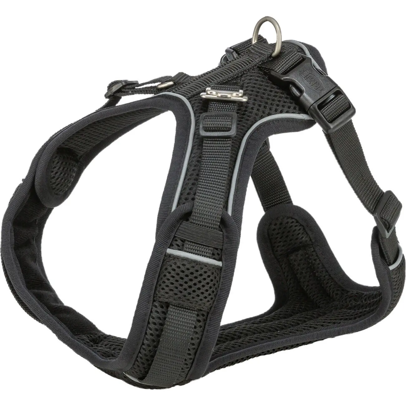 Trixie Noir Dog Harness Premium Flexmesh