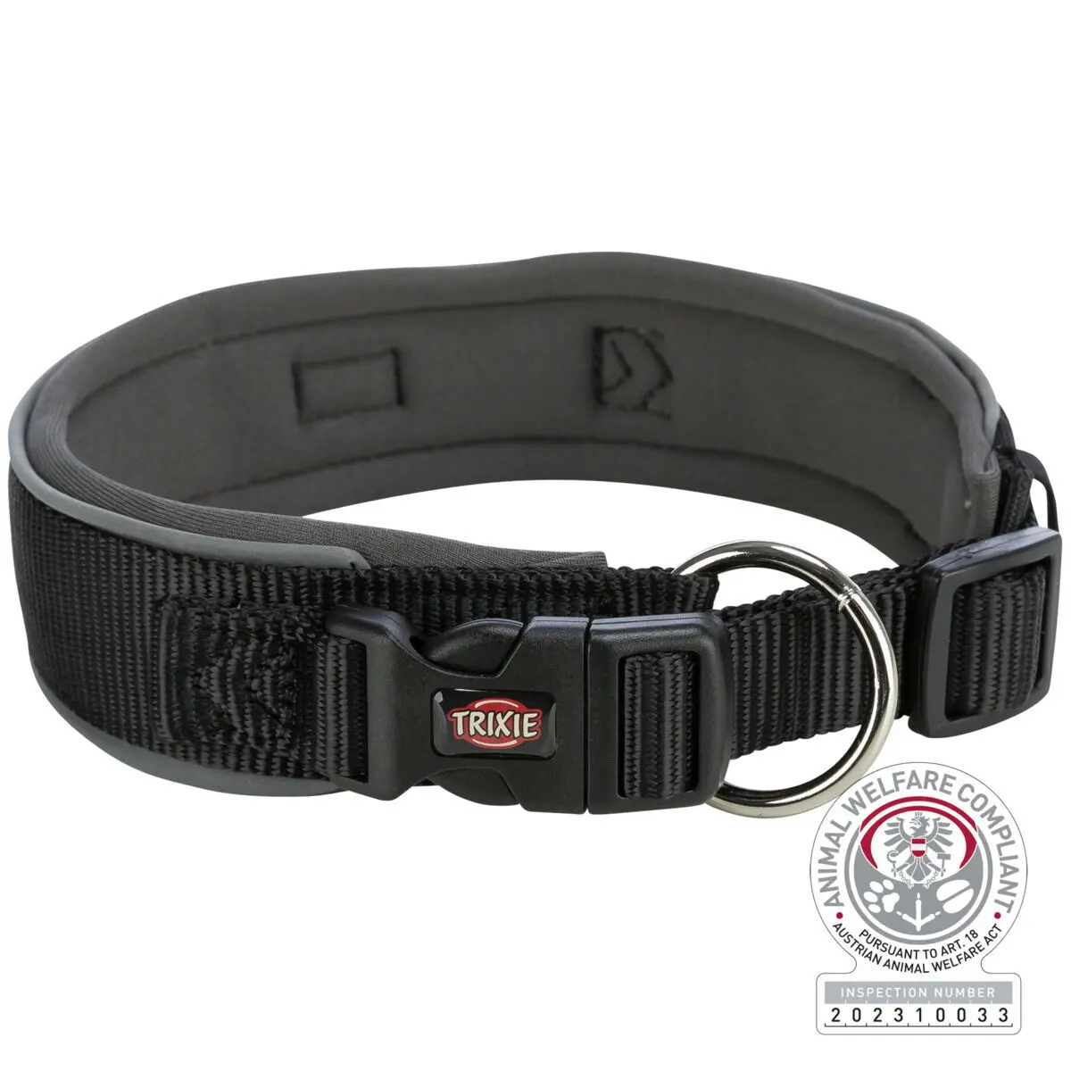 Trixie Noir Extra Large Dog Collar Premium