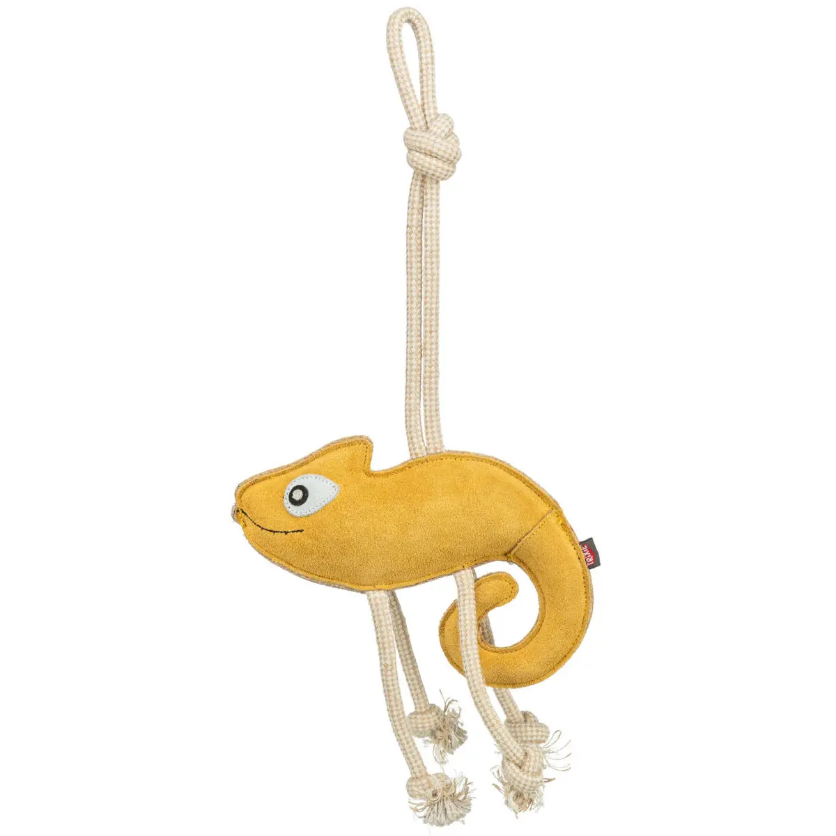 Trixie Jaune Chameleon Dog Toy Leather Rope