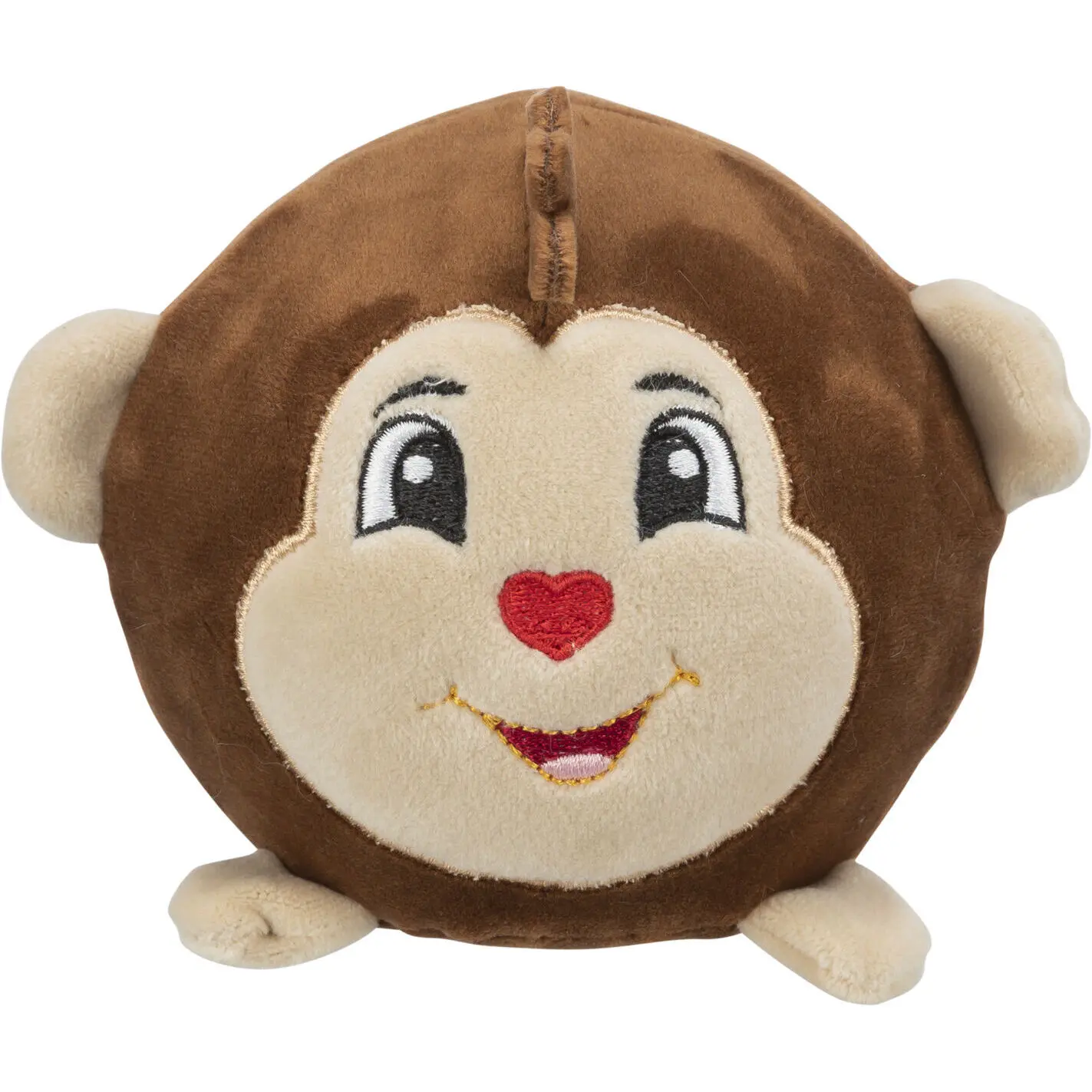 Trixie Marron Round Monkey Plush Toy For Dogs
