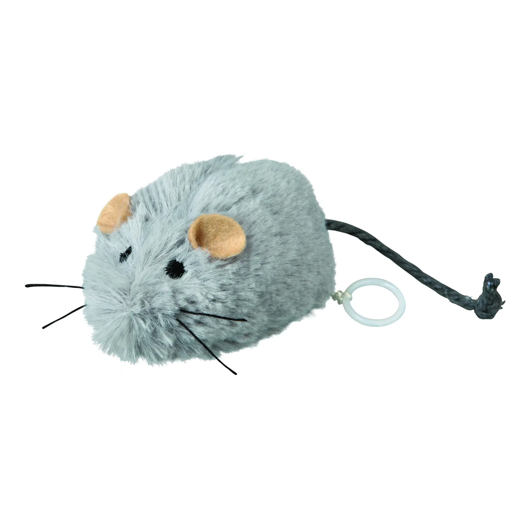 Trixie Gris Wiggly Mouse Plush Toy For Cats