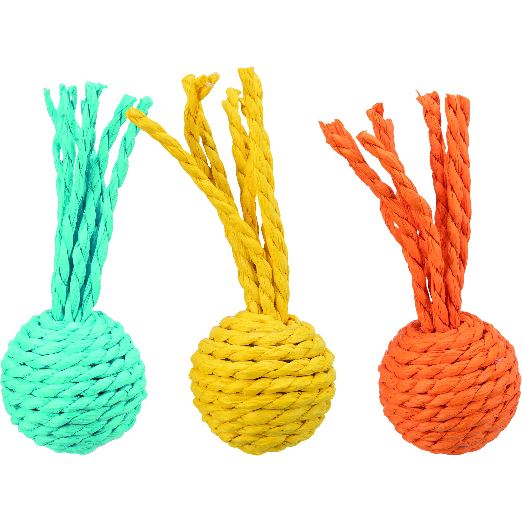 Trixie Jaune Cat Ball Rattle, Paper Cord