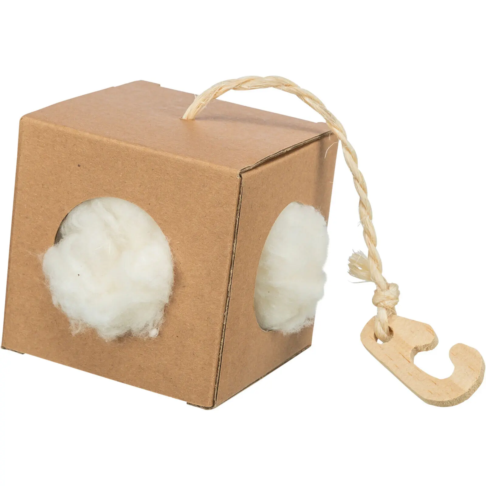 Trixie Beige Nesting Material Box With Kapok