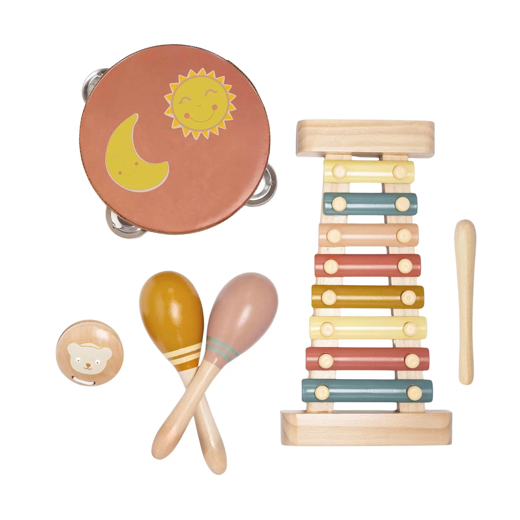 3701322720375 - Musikalisches Holzspielzeug zur Förderung der Entwicklung (x4)