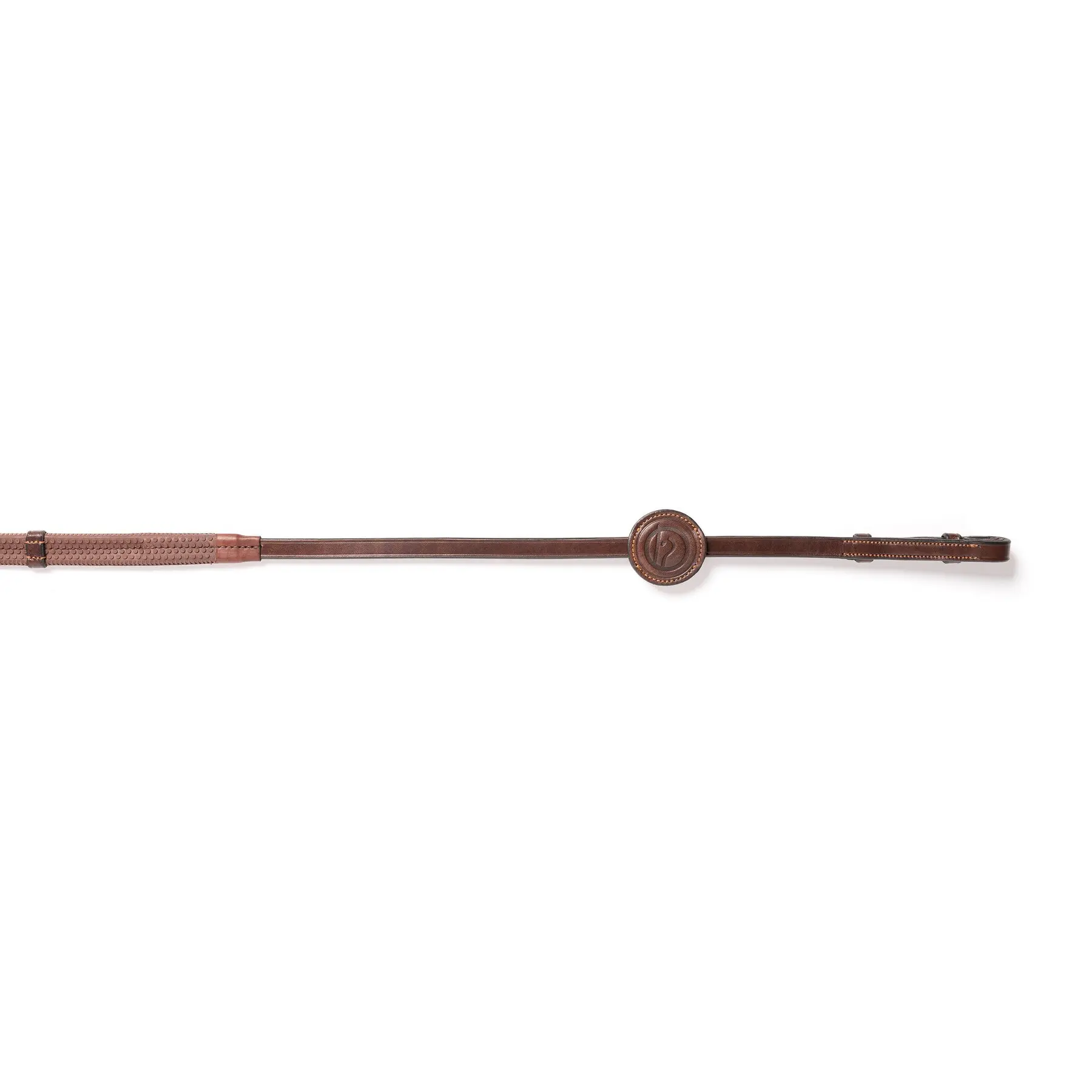 Trust Teugels Maastricht rubber 7 stops Bruin/silver - Cob | Zwart | Teugels paard
