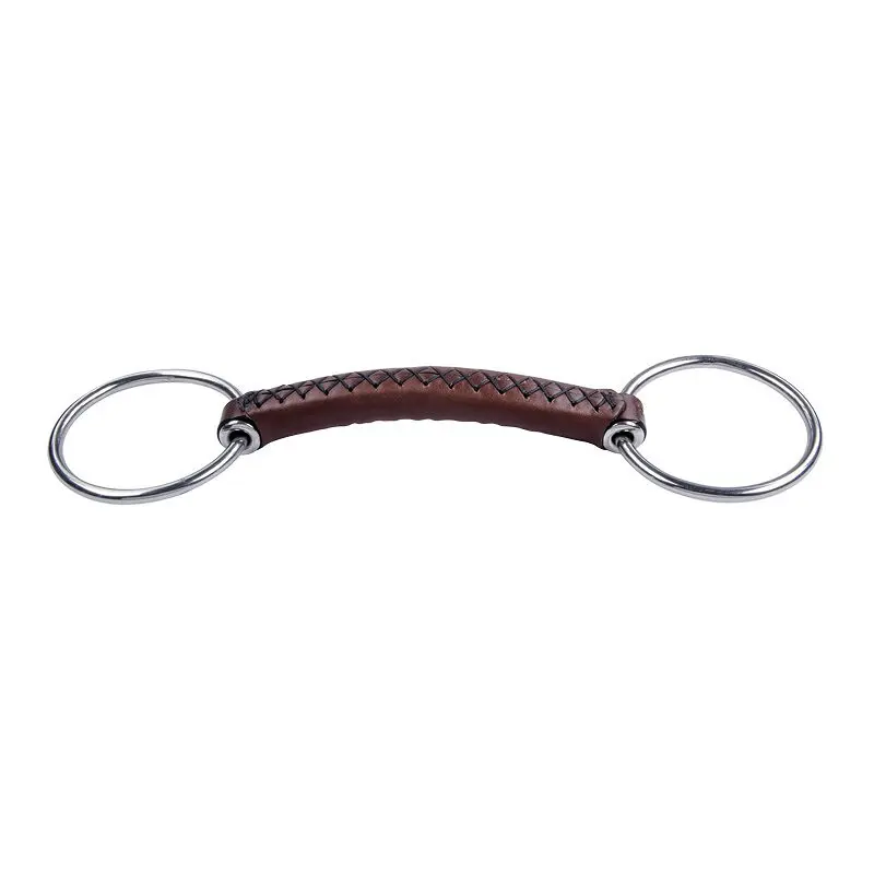 Mors 2 anneaux pour cheval en cuir Trust