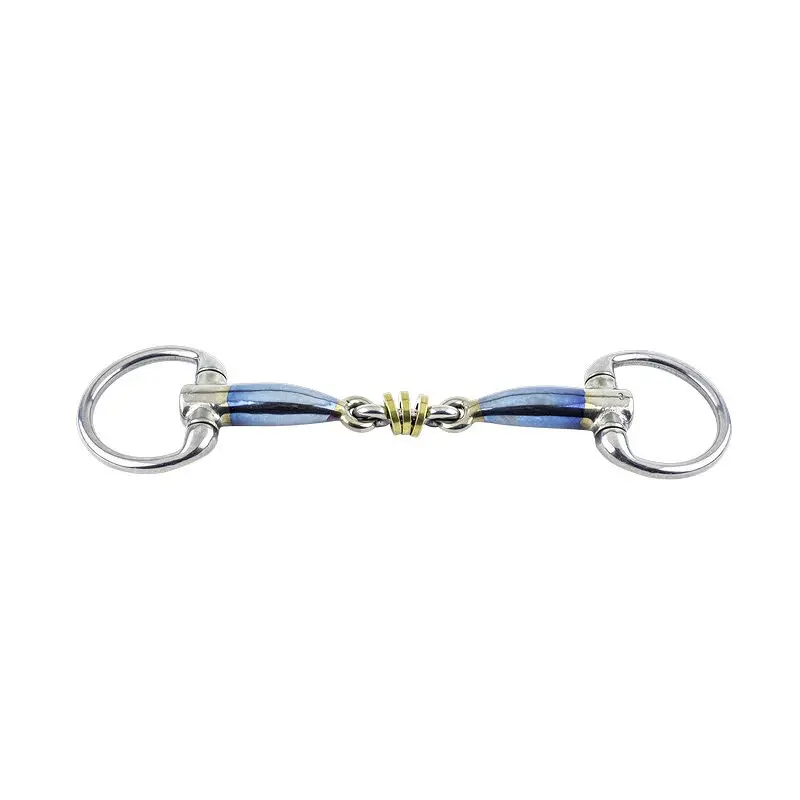 Mors olive pour cheval Trust Sweet Iron Eggbutt Bradoon Brass Ring
