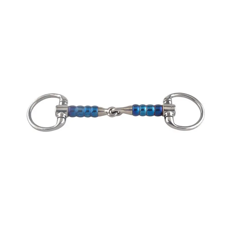 Mors olive pour cheval Trust Sweet Iron Eggbutt Bradoon Cherry Roller