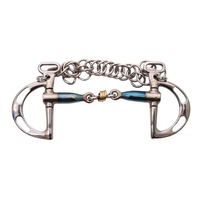Mors 2 anneaux pour cheval Trust Sweet Iron Kimblewick Brass ring