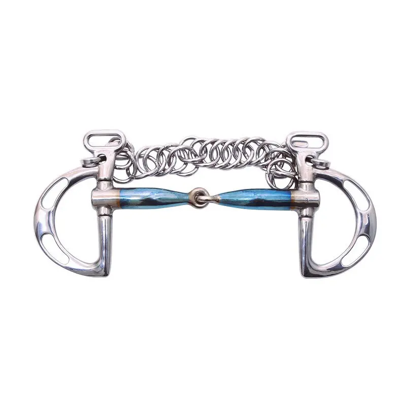 Mors 2 anneaux pour cheval Trust Sweet Iron Kimblewick Jointed 16
