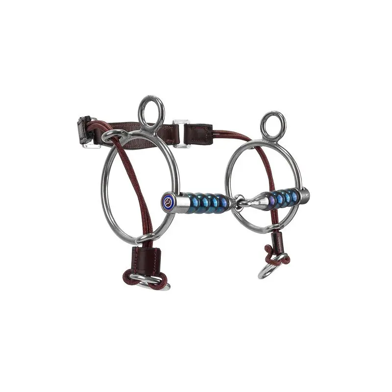 Mors combiné pour cheval Trust Sweet Iron Curbgag Cherry Roller 16