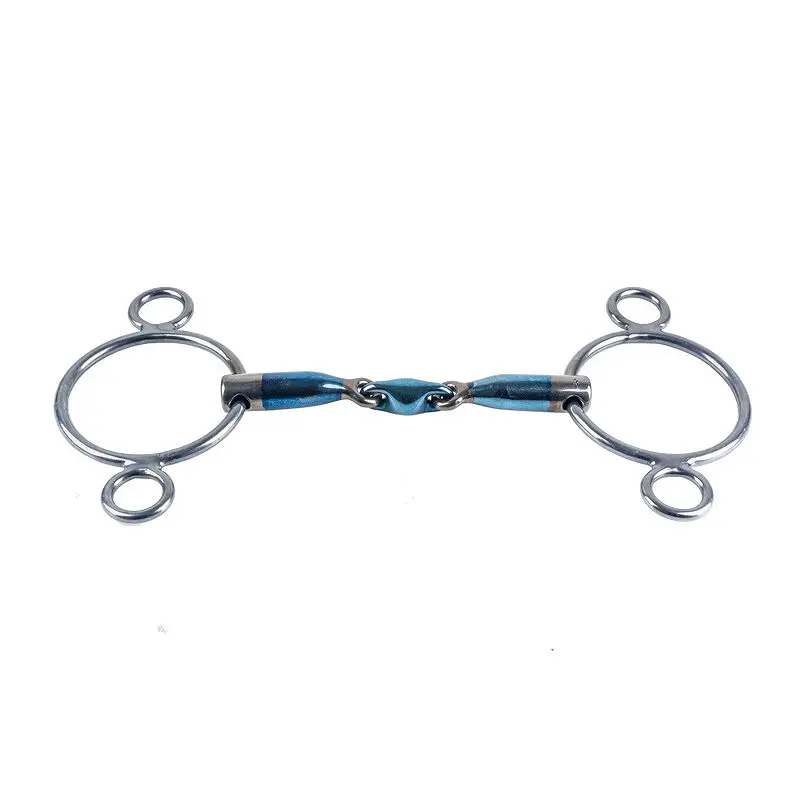 Mors 3 ou 4 anneaux pour cheval Trust Sweet Iron Eliptical