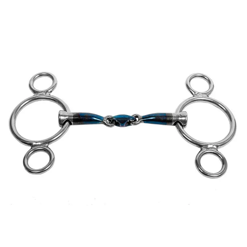 Mors 3 ou 4 anneaux pour poney Trust Sweet Iron Eliptical