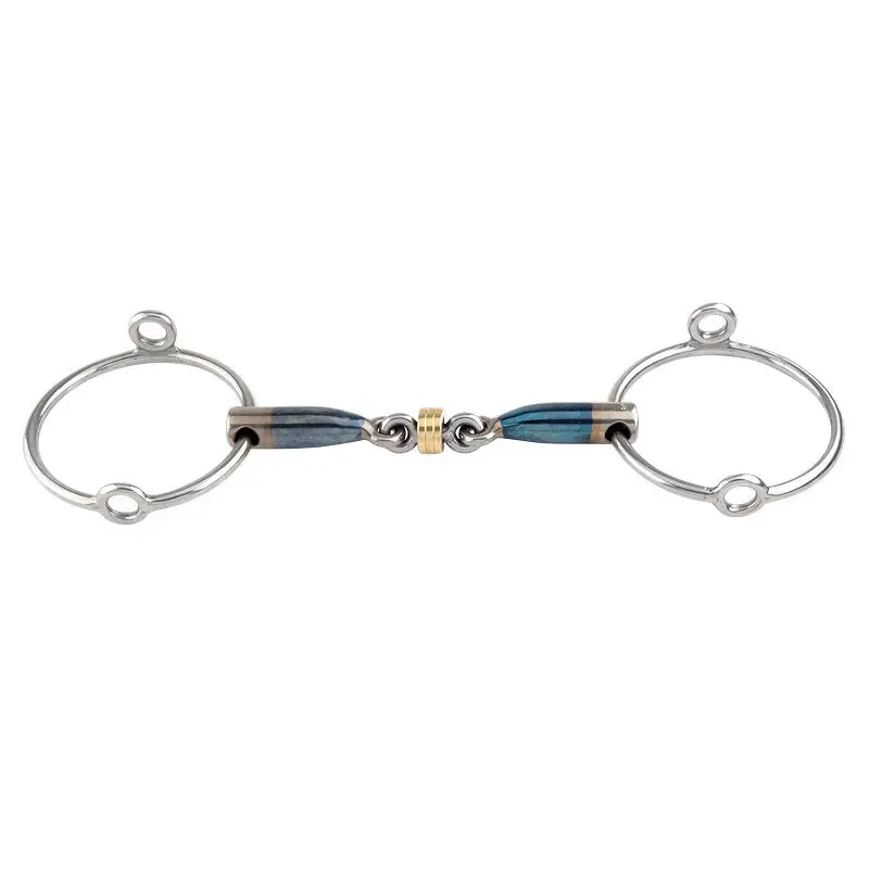 Mors simple pour cheval Trust Sweet Iron Gag Brass Ring