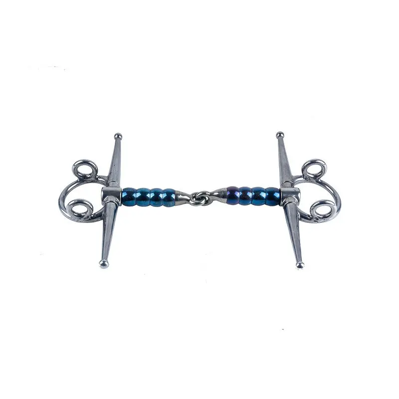 Mors à aiguille pour cheval Trust Sweet Iron Full Cheek Gag Cherry Roller 16