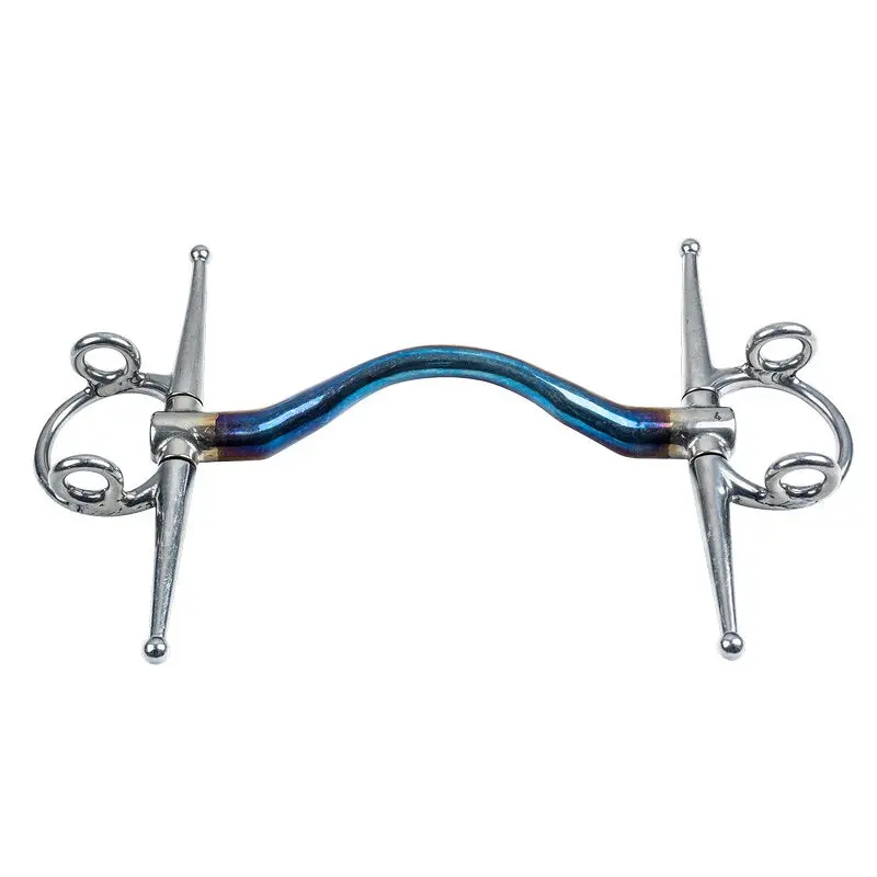 Mors à aiguille pour cheval Trust Sweet Iron Full Cheek Gag Medium Port 16