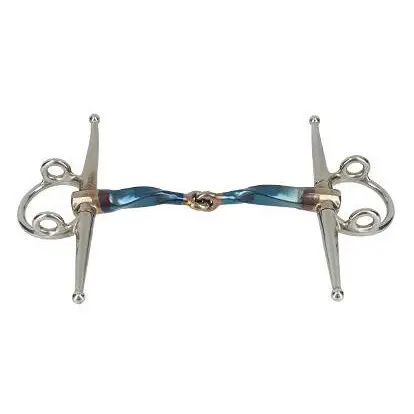 Mors à aiguille pour cheval Trust Sweet Iron Full Cheek Gag Slow Twist Jointed 16