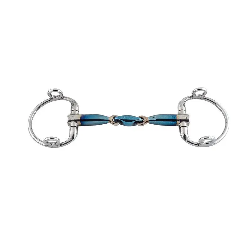 Mors olive pour cheval Trust Sweet Iron Eggbutt Gag Eliptical