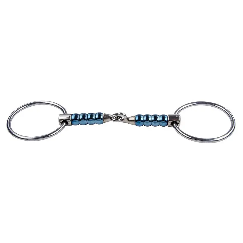 Mors double brisures pour cheval Trust Sweet Iron Cherry roller