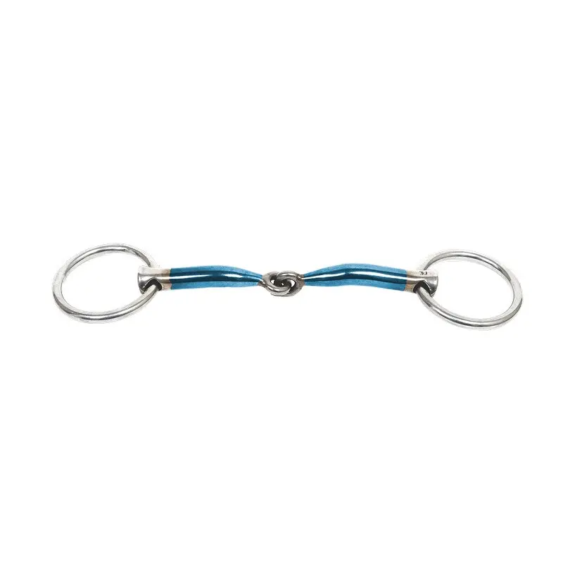 Mors double brisures pour cheval Trust Sweet Iron Loose ring locked 12