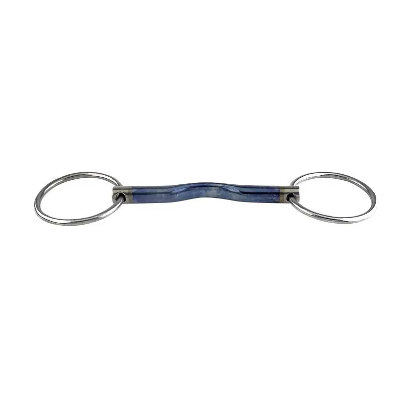 Mors double brisures pour cheval Trust Sweet Iron Loose ring low port