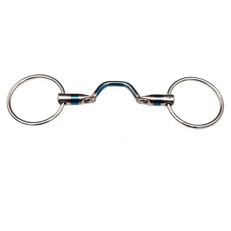 Mors double brisures pour cheval Trust Sweet Iron Loose ring wideport segundo