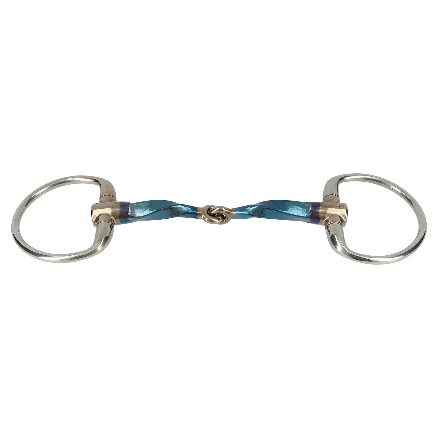 Mors olive pour cheval Trust Sweet Iron Eggbutt Slow Twist Jointed 16
