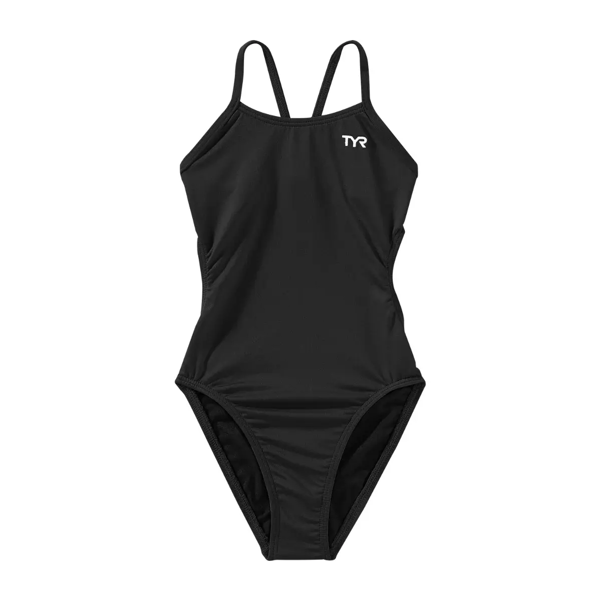 Badeanzug, Mädchen TYR Solid Cutoutfit