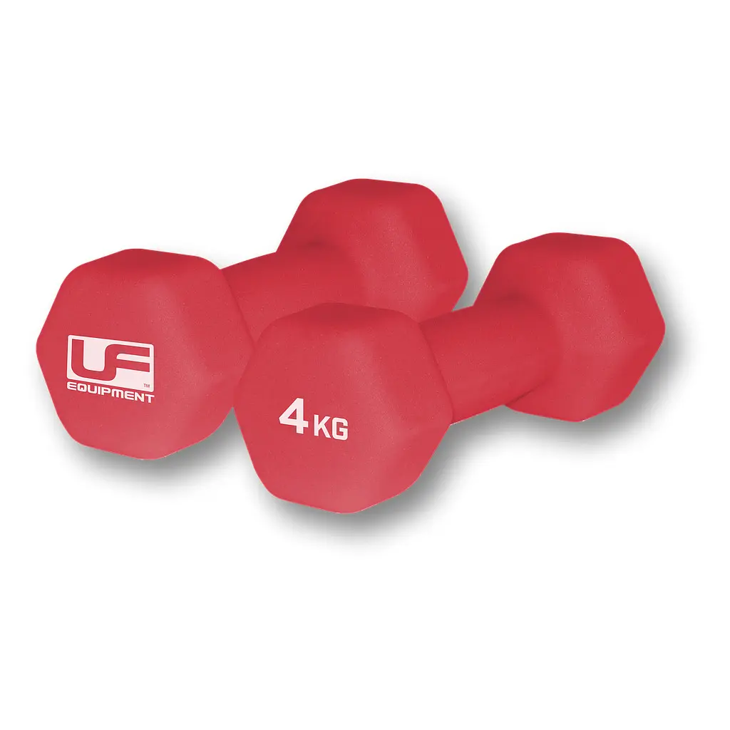 Ufe Unisex Rouge Neoprene-Covered Hexagonal Dumbbell (X2)