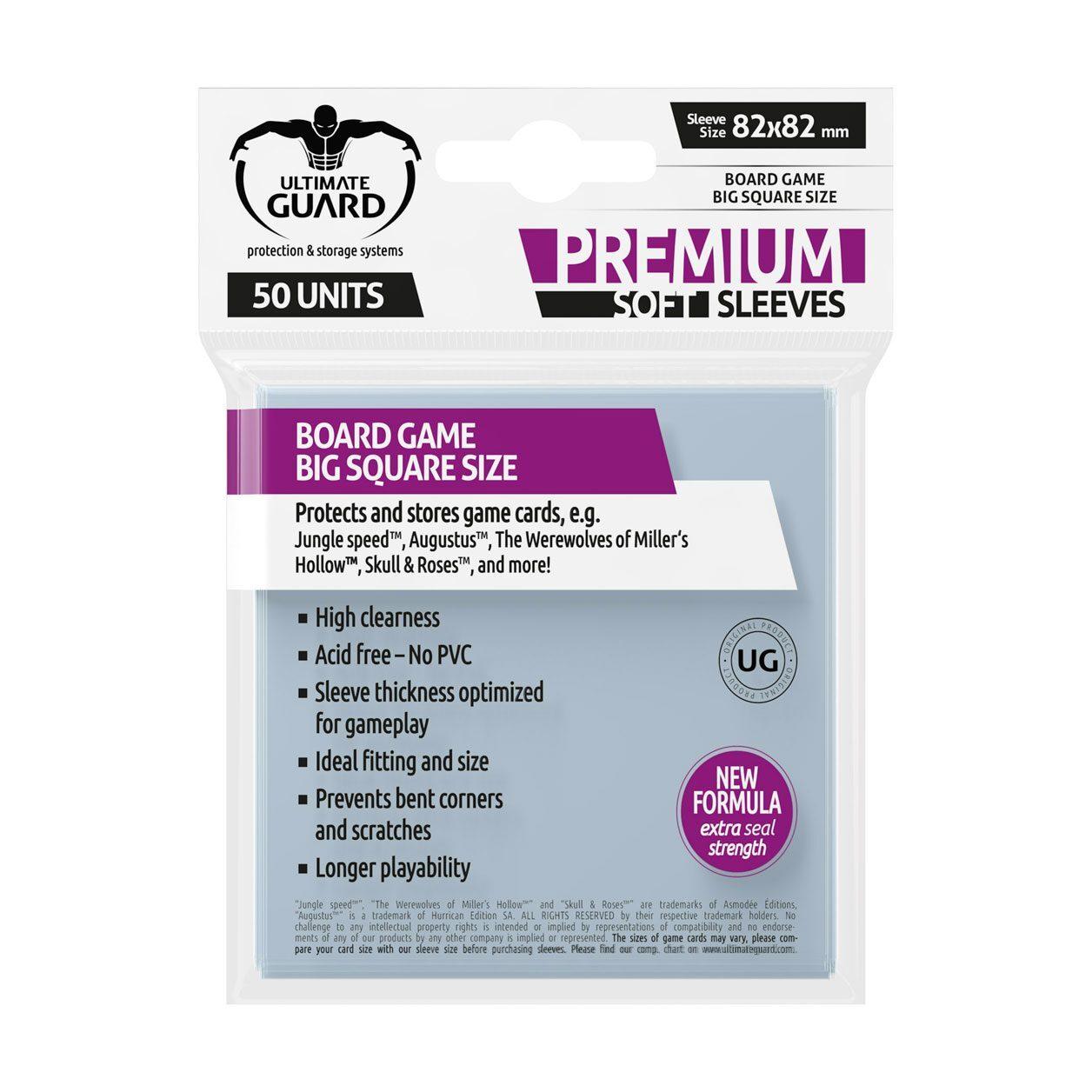 4260250075333 - Mappe Brettspiele im großen quadratischen Format Premium Soft Sleeves (x50)