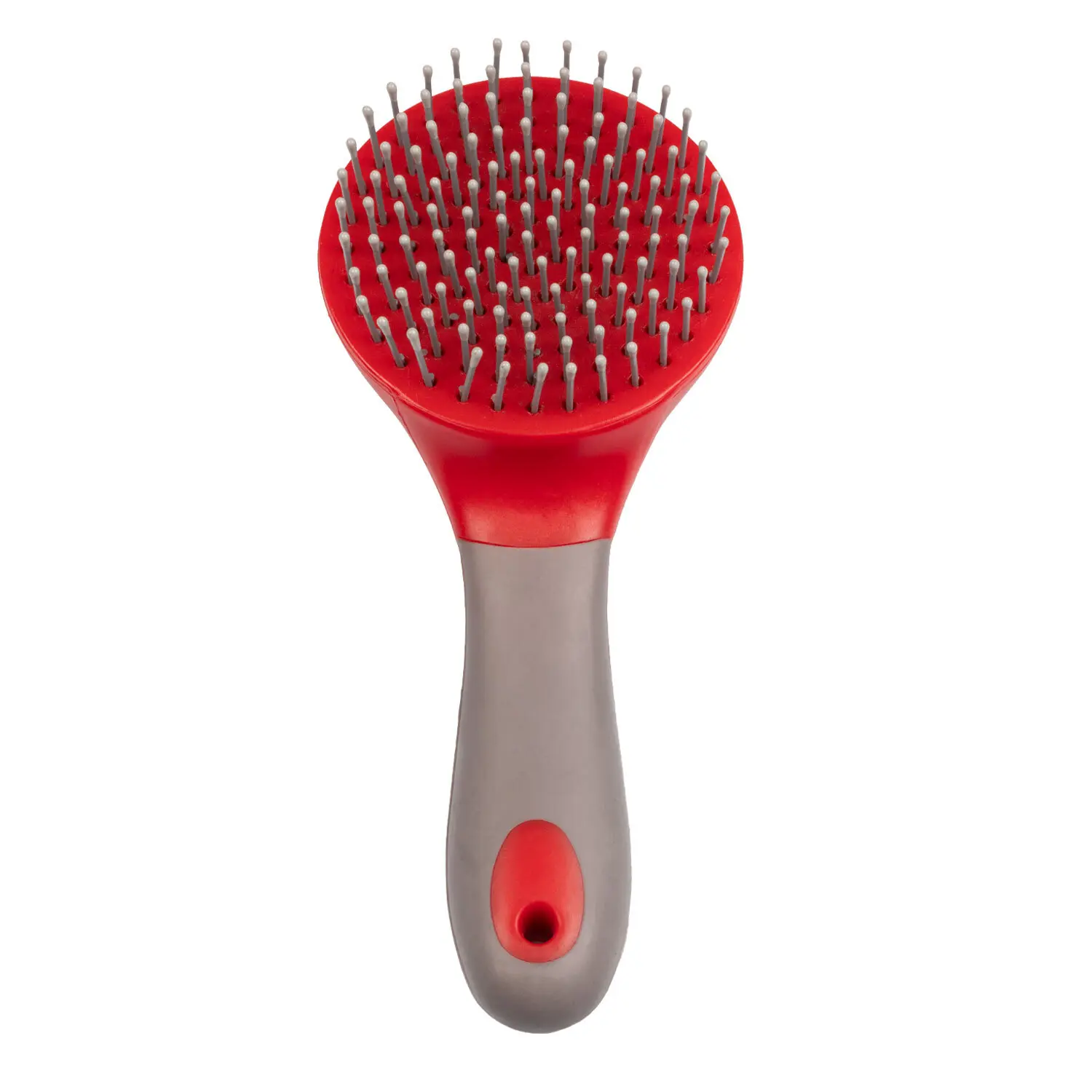 Umbria Equitazione Rouge Round Bristle Brush For Mane And Tail With Handle