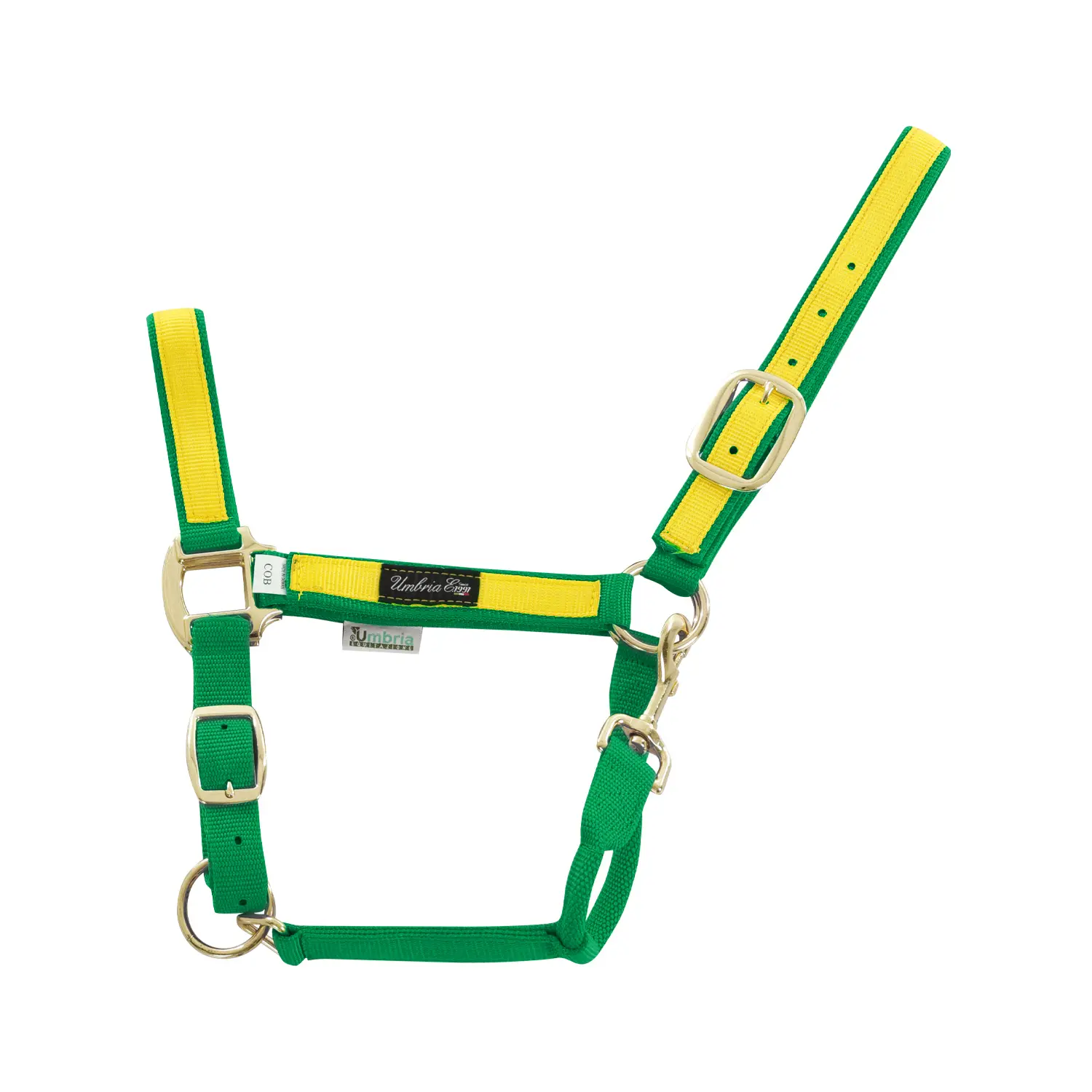Umbria Equitazione Vert Coloured Nylon Horse Halter