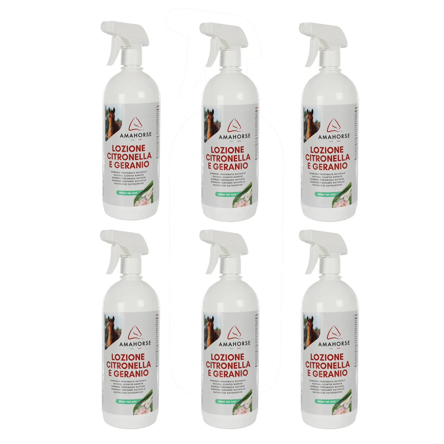 Comparer les prix de Lotion pour cheval Umbria Equitazione CITRONELLA E GERANIO (x6)