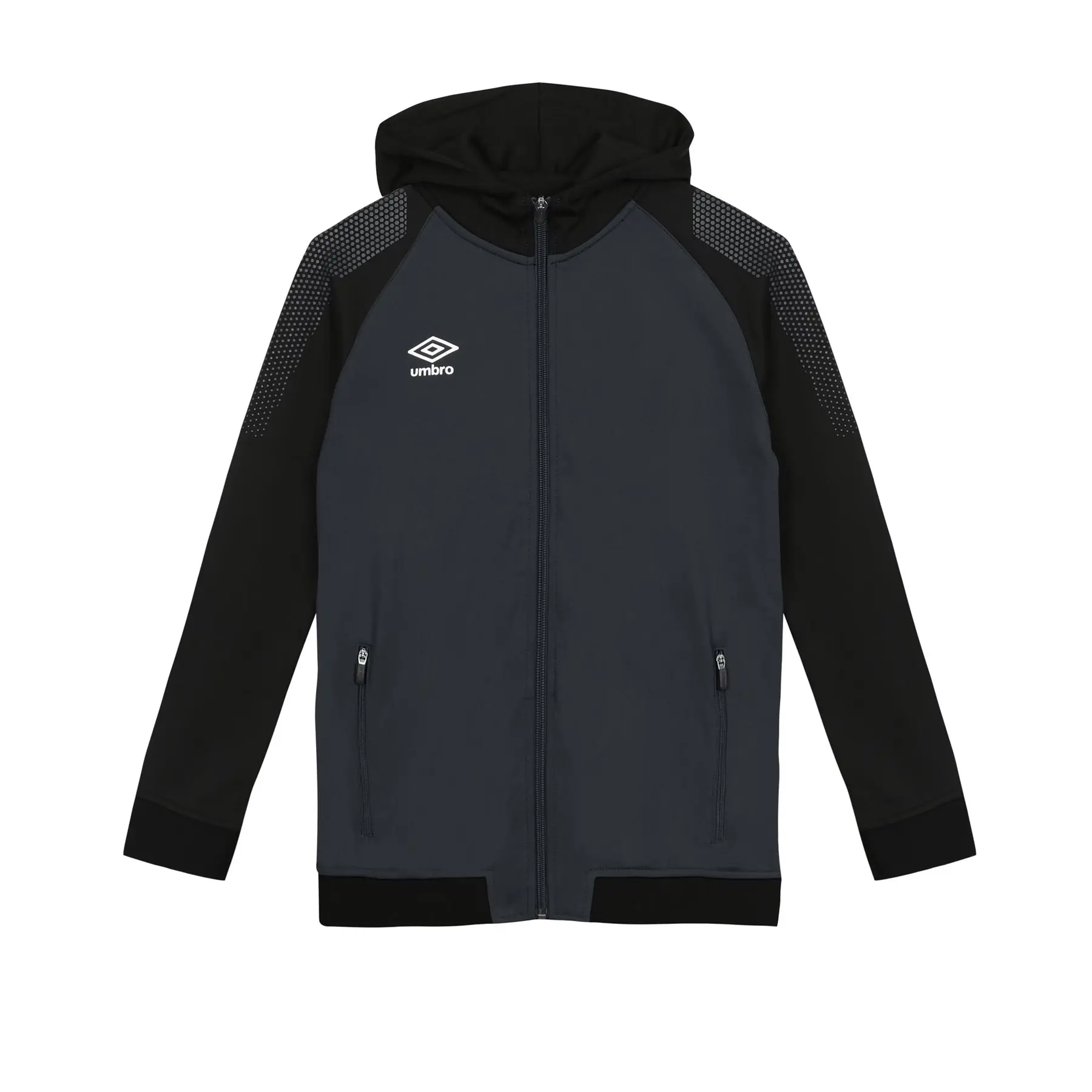 Kinder-Trainingsjacke mit Reißverschluss und Kapuze Ch - Gris - unisex - Size: 8 ans